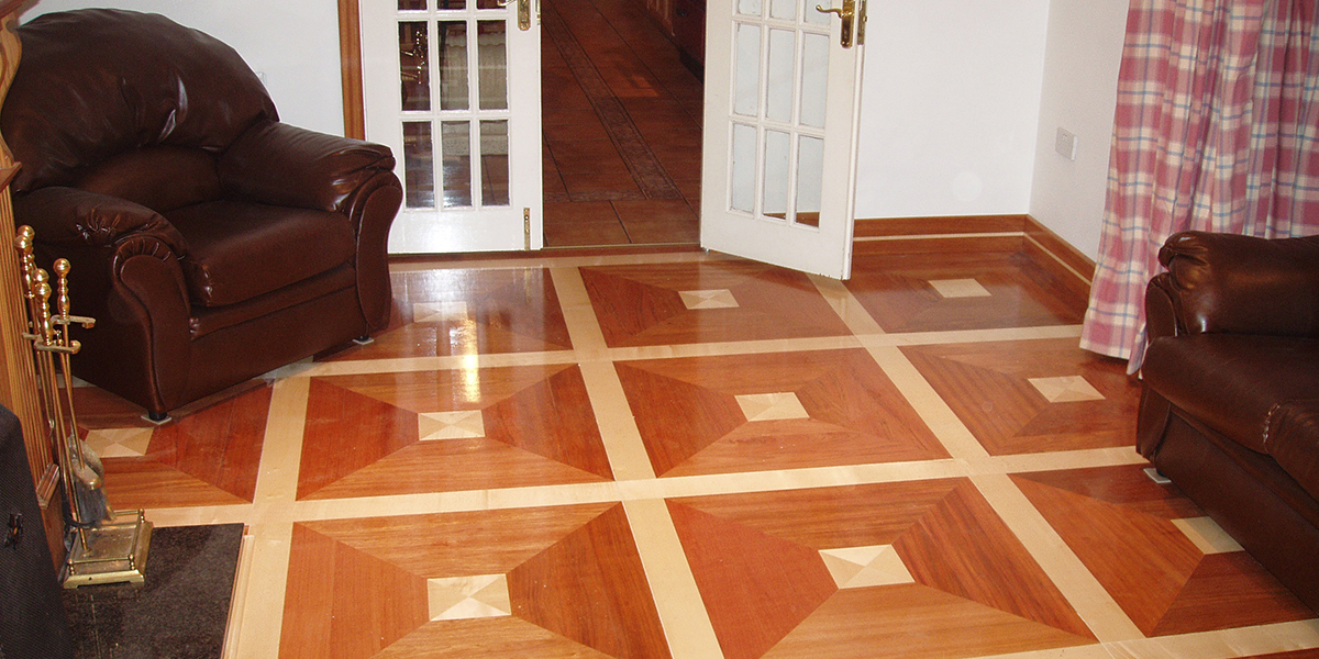 Cross-grain Wood Floor Pattern